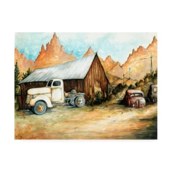 Peter Potter 'Ghost Town' Canvas Art, 35x47, Trademark Fine Art, Mfr#: ALI45517-C3547GG